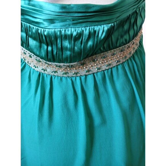 Adrianna Papell Boutique Dress 14 Elegant Halter  Beaded Evening Coctail Party - Picture 6 of 16